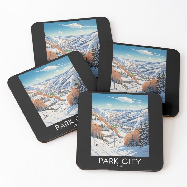 Item preview, A Vintage Travel Illustration of Park City - Utah - US designed and sold by GoodOldVintage.