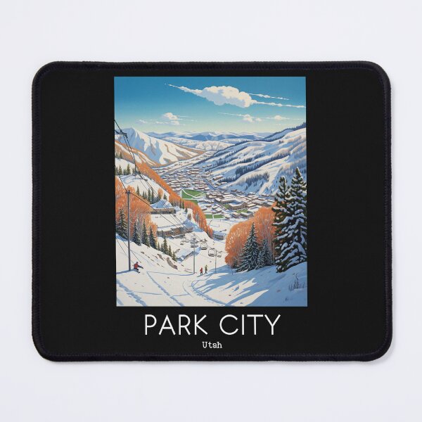 Item preview, A Vintage Travel Illustration of Park City - Utah - US designed and sold by GoodOldVintage.