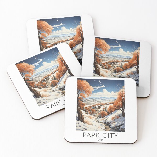 Item preview, A Vintage Travel Illustration of Park City - Utah - US designed and sold by GoodOldVintage.