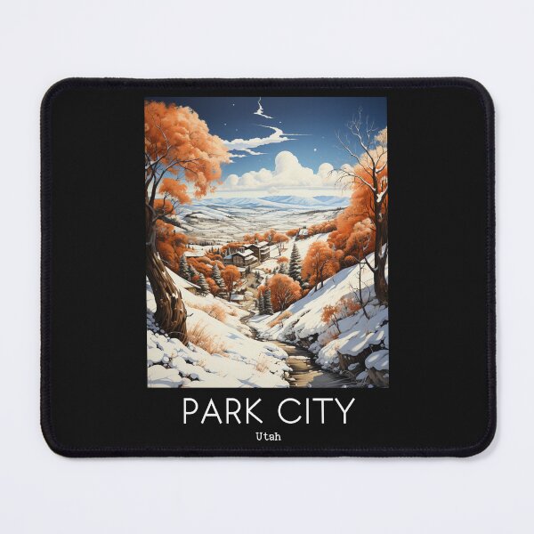 Item preview, A Vintage Travel Illustration of Park City - Utah - US designed and sold by GoodOldVintage.