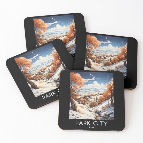 Item preview, A Vintage Travel Illustration of Park City - Utah - US designed and sold by GoodOldVintage.