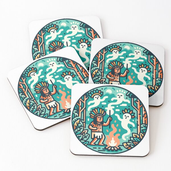 Item preview, Tribal Spirit Dance Amidst Enchanted Forest designed and sold by OniumEth.