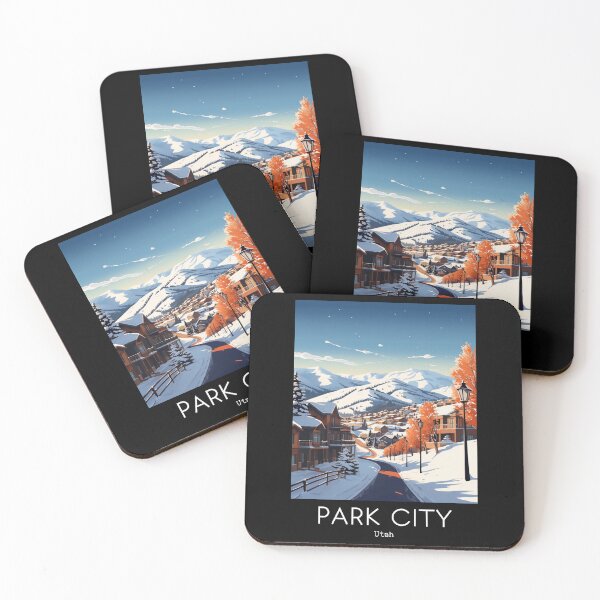 Item preview, A Vintage Travel Illustration of Park City - Utah - US designed and sold by GoodOldVintage.