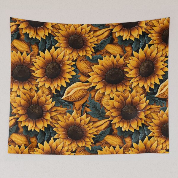 Item preview, Embroidered Sunflowers Pattern #4 designed and sold by NatureSight.