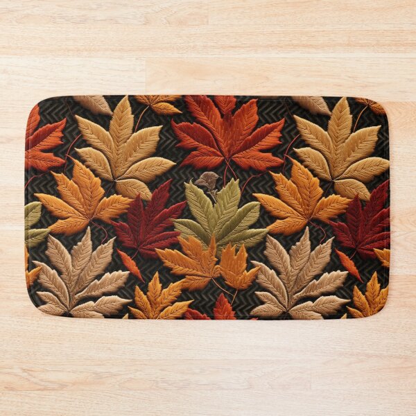 Item preview, Embroidered Autumnal Leaves Pattern #1 designed and sold by NatureSight.