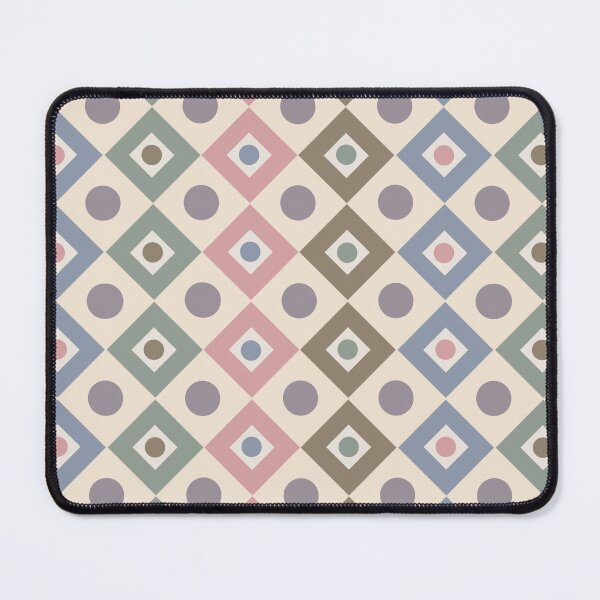 Item preview, Geometric Circles and Diamonds Purple-Sage-Pink-Blue designed and sold by OaktreeStudio.