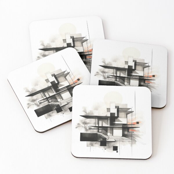 Item preview, Explore "Simplistic & Minimalistic Japanese House" Architecture with a Bauhaus Touch designed and sold by ArtificialGenes.