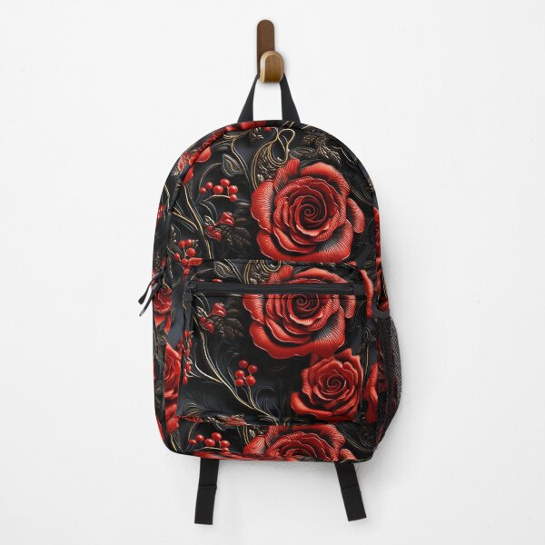 Item preview, Embroidered Gothic Red Roses Pattern #1 designed and sold by NatureSight.