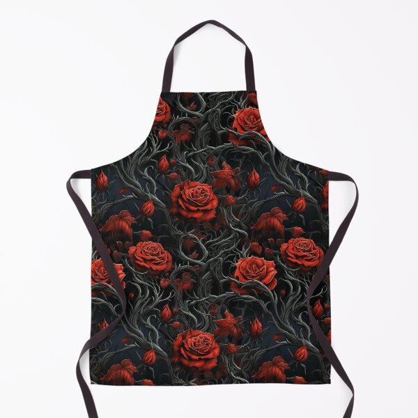 Item preview, Embroidered Gothic Red Roses Pattern #2 designed and sold by NatureSight.