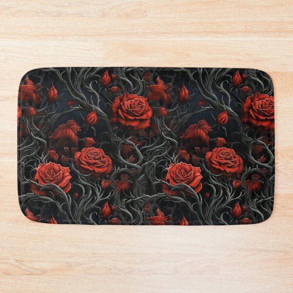 Item preview, Embroidered Gothic Red Roses Pattern #2 designed and sold by NatureSight.