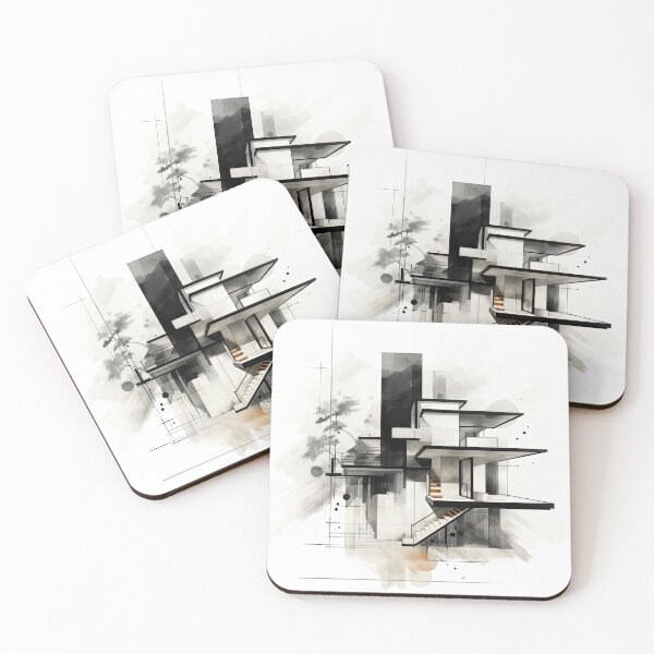Item preview, Explore "Simplistic & Minimalistic Japanese House" Architecture with a Bauhaus Touch designed and sold by ArtificialGenes.