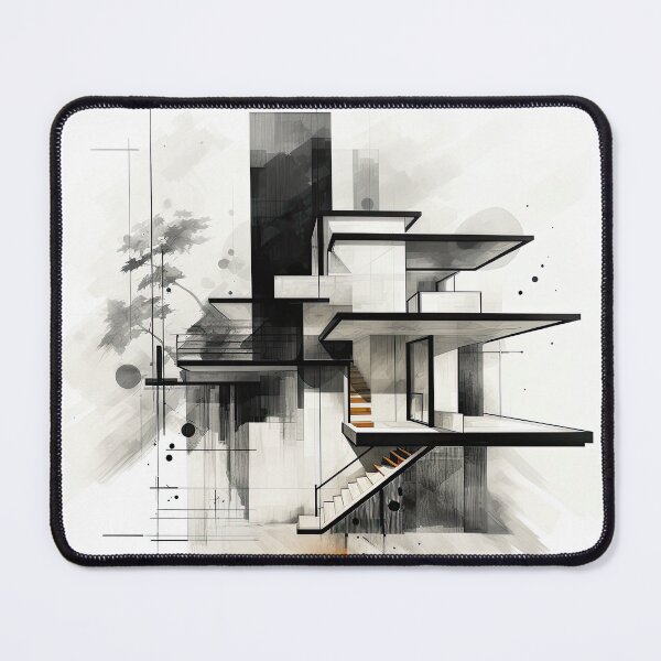 Item preview, Explore "Simplistic & Minimalistic Japanese House" Architecture with a Bauhaus Touch designed and sold by ArtificialGenes.