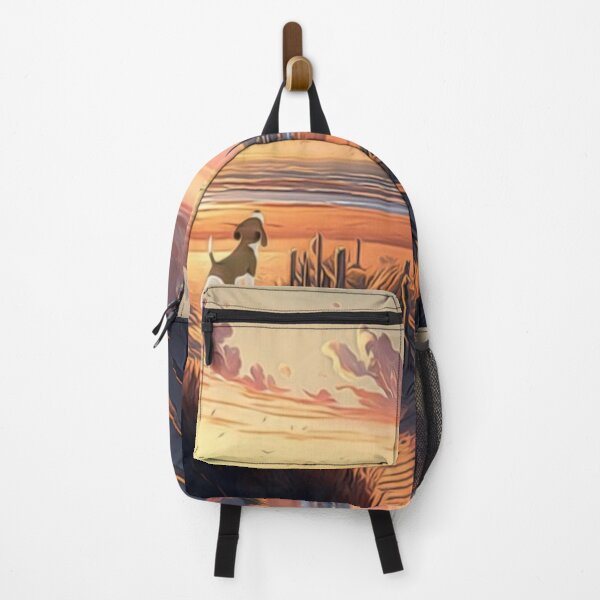 Item preview, Watercolor Sunset Beach Dog designed and sold by HappyLifeCreate.