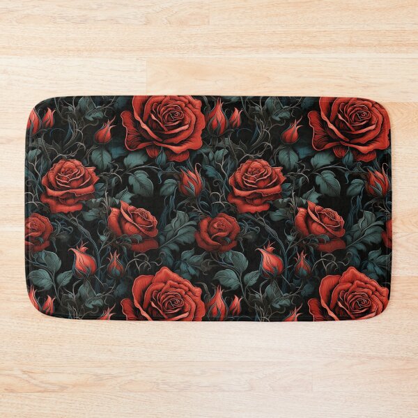 Item preview, Embroidered Gothic Red Roses Pattern #3 designed and sold by NatureSight.