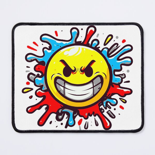 Item preview, Grinning Emoji with a Splash of Graffiti designed and sold by ComputeUnit.