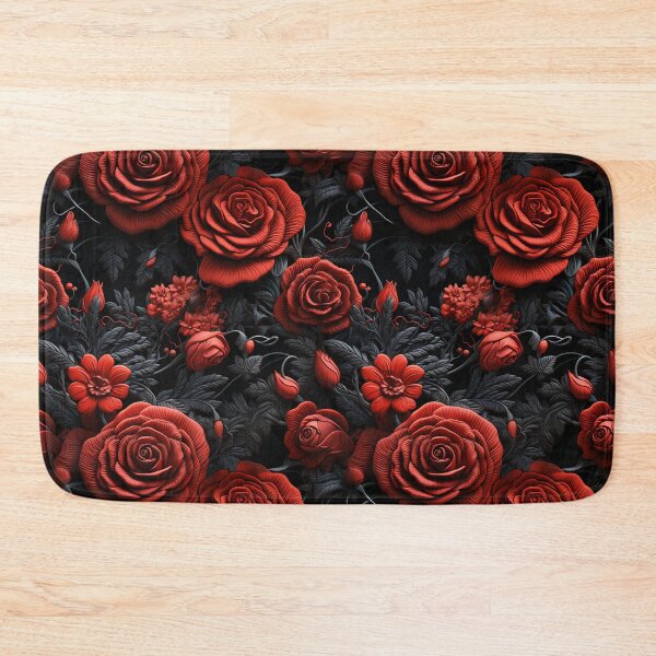 Item preview, Embroidered Gothic Red Roses Pattern #4 designed and sold by NatureSight.