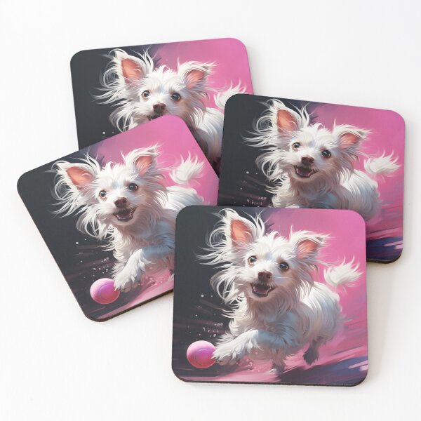 Item preview, Chinese crested in pink designed and sold by aghnadarragh.