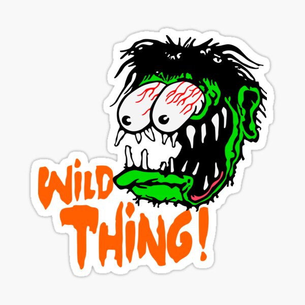 Wild Thing! Vintage Graphic Sticker