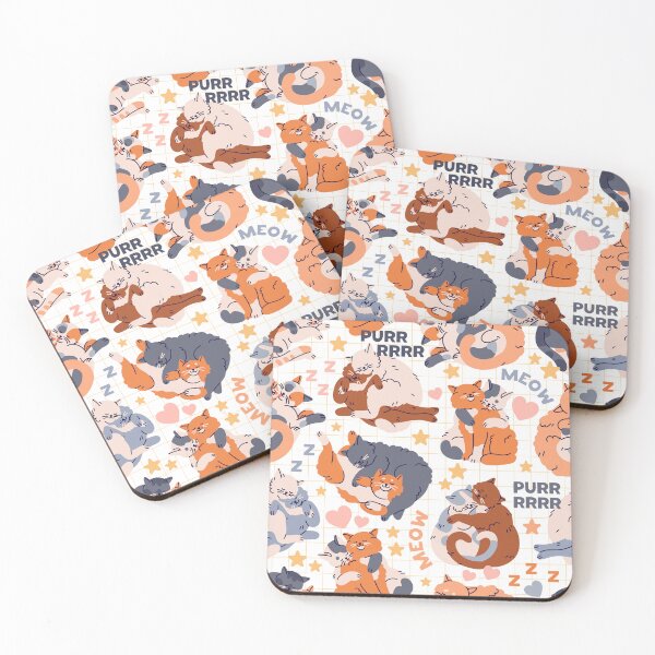 Item preview, Cat Couples Seamless Pattern designed and sold by OrangeMG.