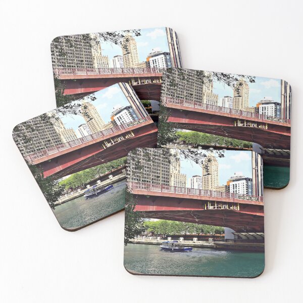 Item preview, Chicago IL - Water Taxi Under Columbus Dr Bridge designed and sold by Susan Savad.