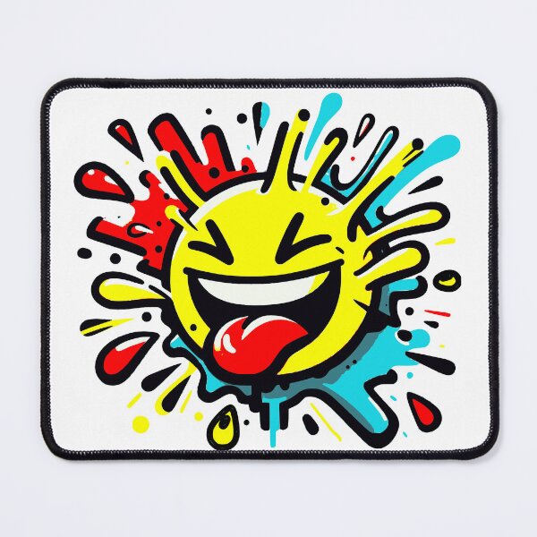 Item preview, Laughing Emoji with a Splash of Graffiti designed and sold by ComputeUnit.