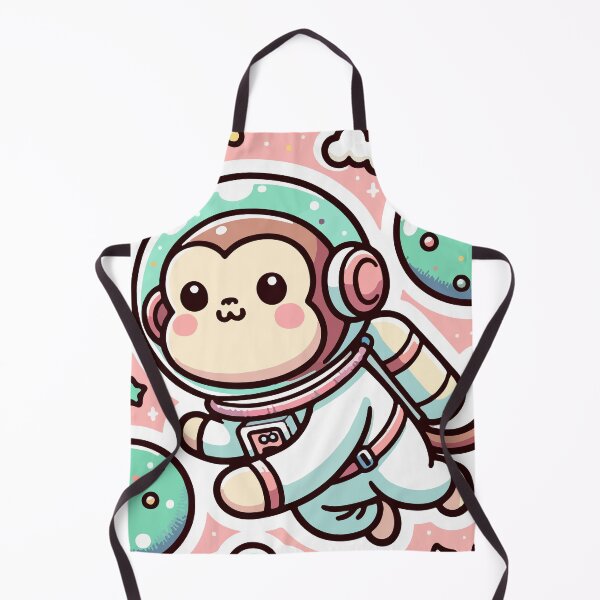 Item preview, Cute Monkey Astronaut Floating Among Stars designed and sold by OniumEth.