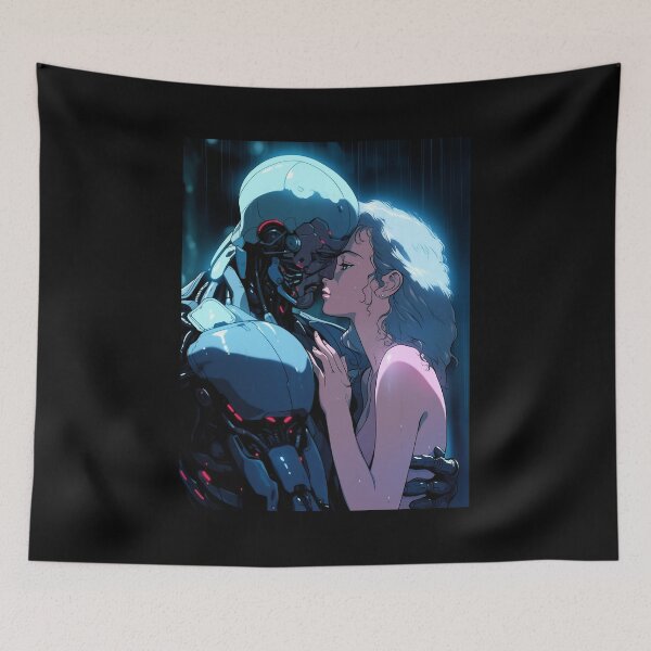 Item preview, Android kissing human woman designed and sold by TokyoTales.