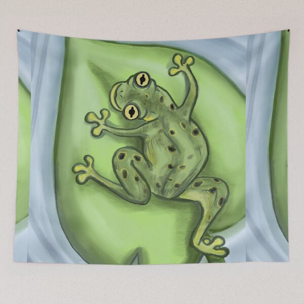 Item preview, Clambering Frog on a leaf designed and sold by Matt Corrigan.