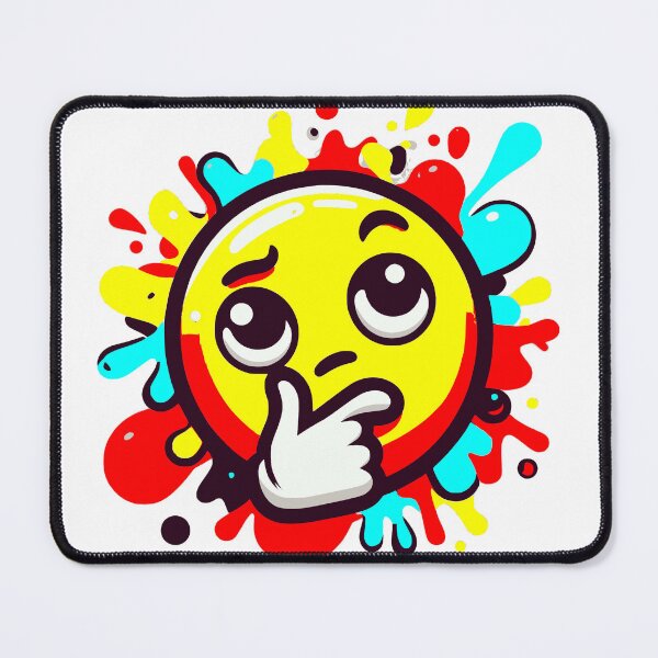Item preview, Thinking Emoji with a Splash of Graffiti designed and sold by ComputeUnit.