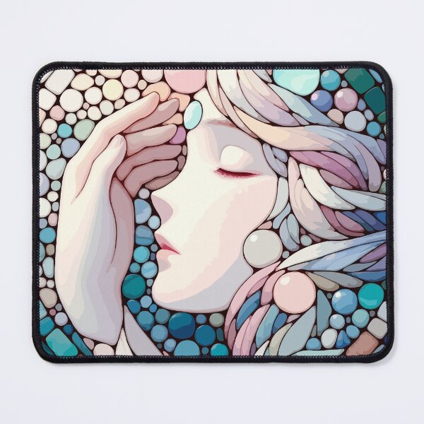 Item preview, Ethereal Woman in Pastel Stained Glass designed and sold by OniumEth.