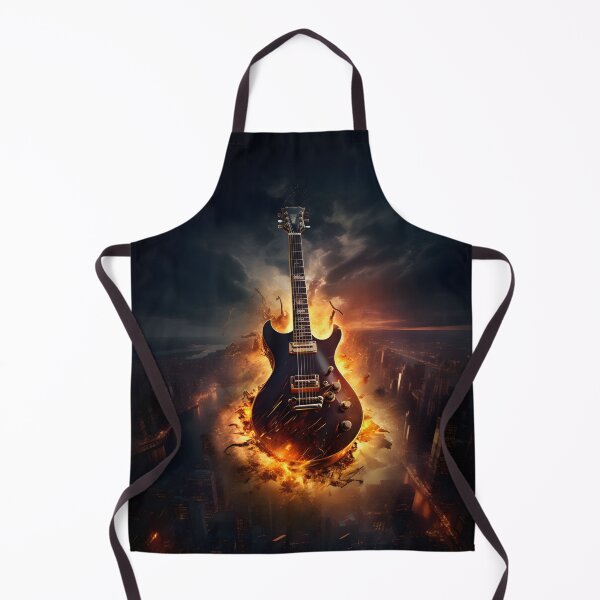 Item preview, Electric Guitar in Post-Apocalyptic Cityscape designed and sold by soulofalion.