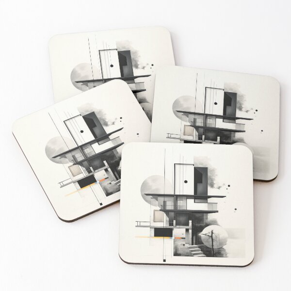 Item preview, Explore "Simplistic & Minimalistic Japanese House" Architecture with a Bauhaus Touch designed and sold by ArtificialGenes.