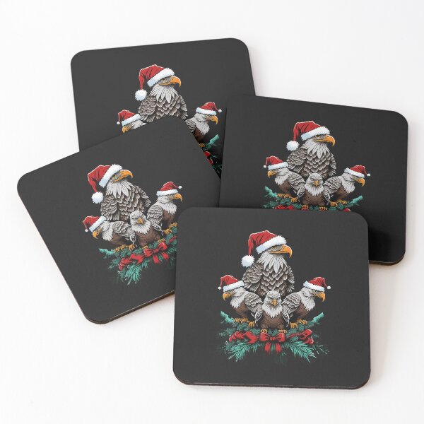 Item preview, Santa American Bald Eagle Christmas Sticker designed and sold by LionessLove.