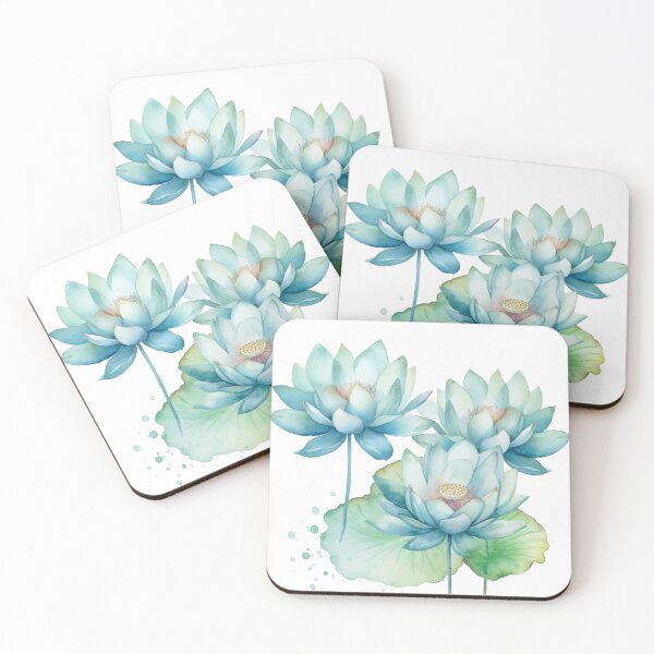 Item preview, Blue Lotus Blossoms designed and sold by TurquoizBlue.