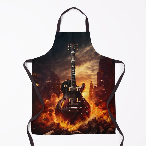 Item preview, Electric Guitar in Post-Apocalyptic Cityscape designed and sold by soulofalion.