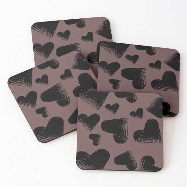 Item preview, Black big and small hearts designed and sold by Humanity brush .