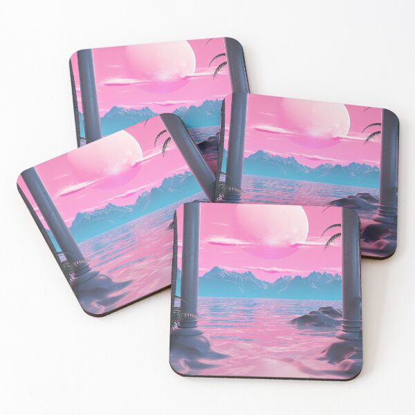 Item preview, Spectral Sunset: Retro Romance in Neon Oasis designed and sold by Mullet Monkey.