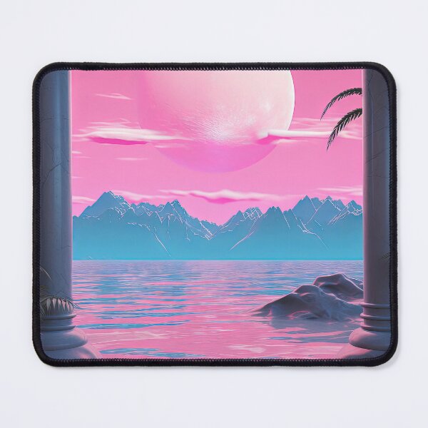 Item preview, Spectral Sunset: Retro Romance in Neon Oasis designed and sold by Mullet Monkey.