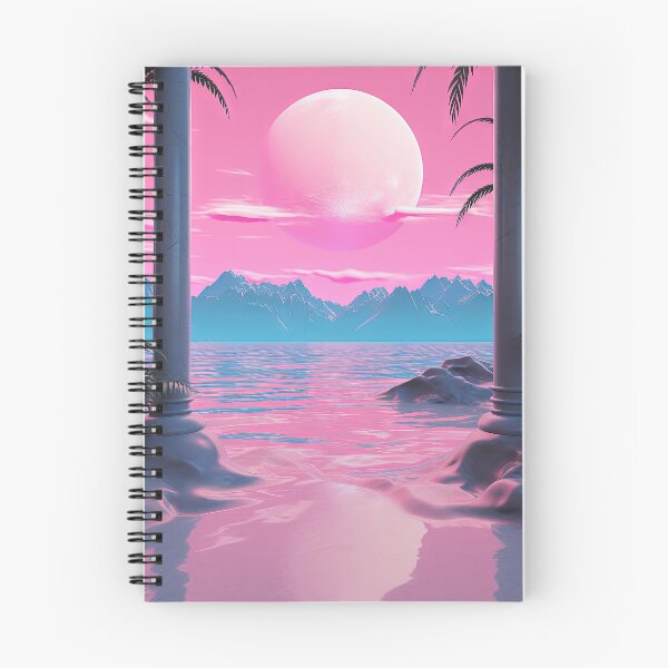 Item preview, Spectral Sunset: Retro Romance in Neon Oasis designed and sold by Mullet Monkey.