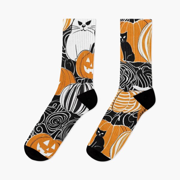 Item preview, Purrfectly Spooky Pumpkin Parade designed and sold by OurBarcode.