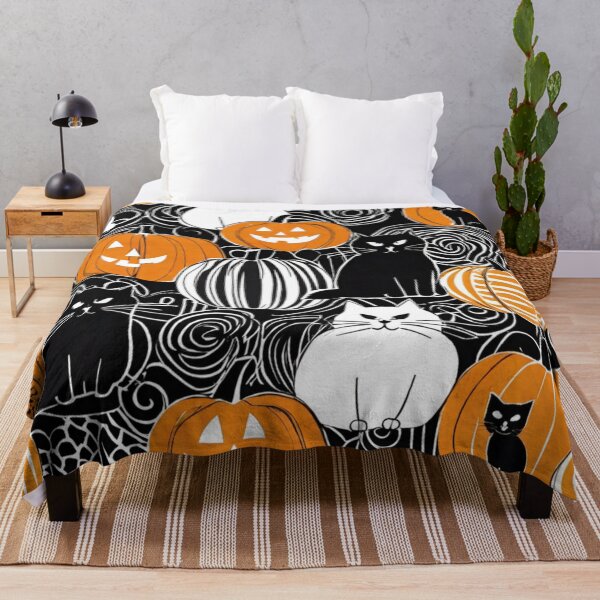 Item preview, Purrfectly Spooky Pumpkin Parade designed and sold by OurBarcode.