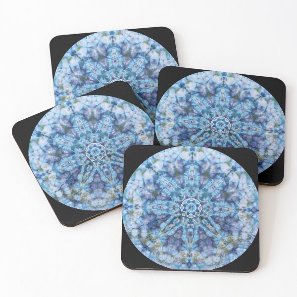 Item preview, Original Tie Dye Art - Blue Wave Mandala Circle Version designed and sold by Platypus-Tee.