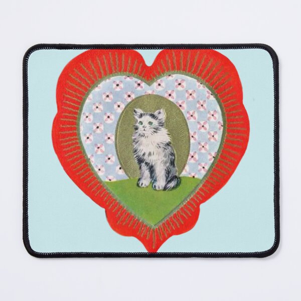 Item preview, Coquette Vintage Cat Heart  designed and sold by Pixiedrop.