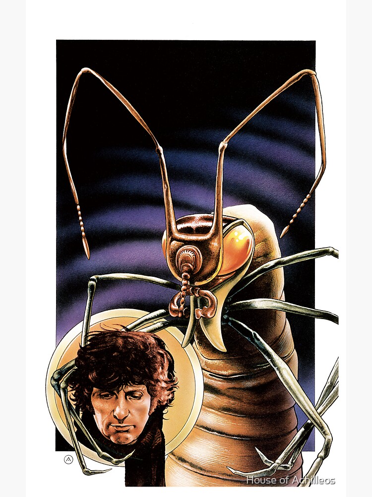 Thumbnail 3 of 3, Sticker, The 4th Doctor and the Ark in Space designed and sold by HseAchilleos.