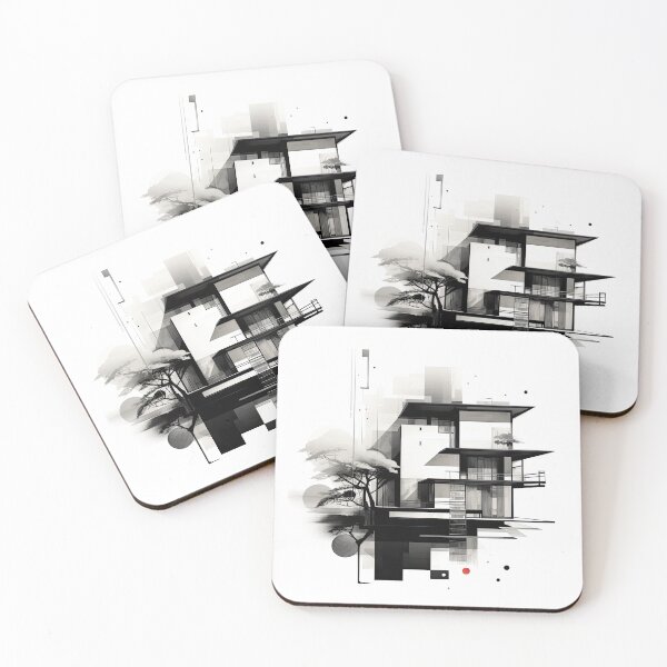 Item preview, Explore "Simplistic & Minimalistic Japanese House" Architecture with a Bauhaus Touch designed and sold by ArtificialGenes.