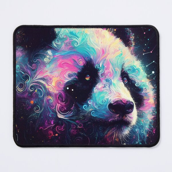 Item preview, Cosmic Panda: Neon Iridescence in Constellations designed and sold by javaoverride.