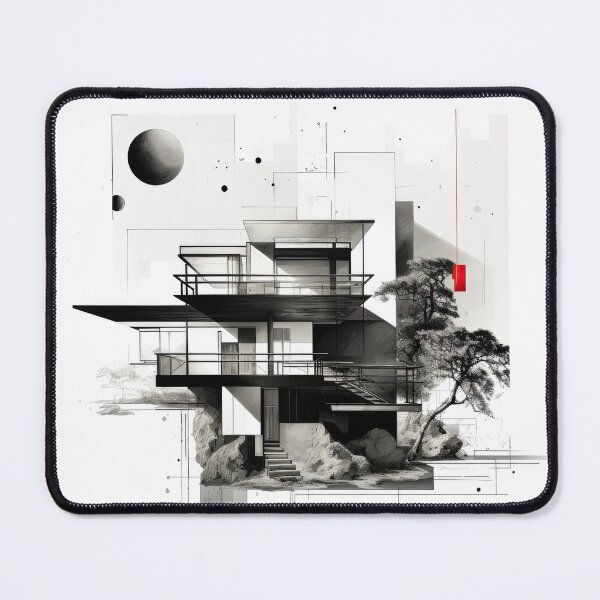 Item preview, Explore "Simplistic & Minimalistic Japanese House" Architecture with a Bauhaus Touch designed and sold by ArtificialGenes.