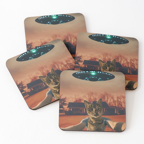 Item preview, Cat Ufo Selfie designed and sold by OnTheTrend.