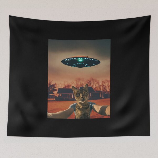 Item preview, Cat Ufo Selfie designed and sold by OnTheTrend.