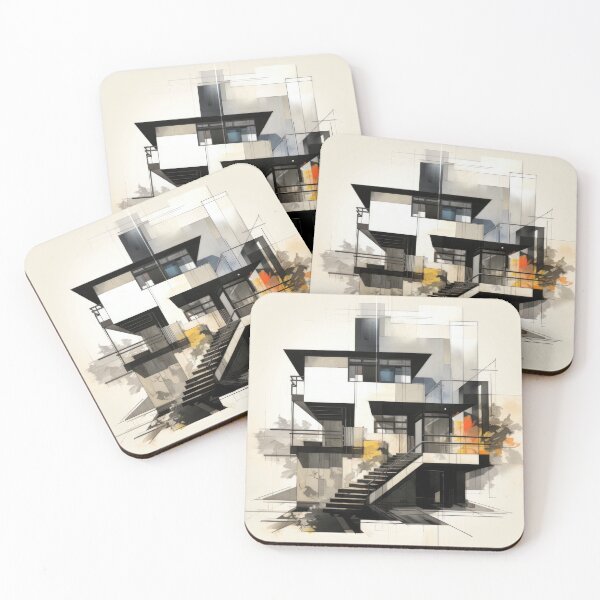 Item preview, Explore "Simplistic & Minimalistic Japanese House" Architecture with a Bauhaus Touch designed and sold by ArtificialGenes.